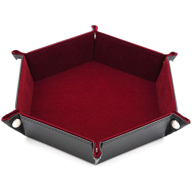 Velvet and Leather Rolling Tray