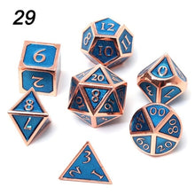 Load image into Gallery viewer, Rose Gold & Teal D4-D20