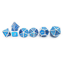 Load image into Gallery viewer, Blue &amp; Silver  D4-D20