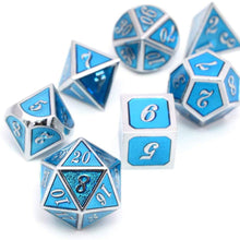 Load image into Gallery viewer, Blue &amp; Silver  D4-D20