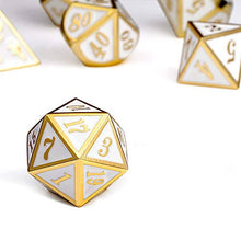 Load image into Gallery viewer, White and Gold D4-D20