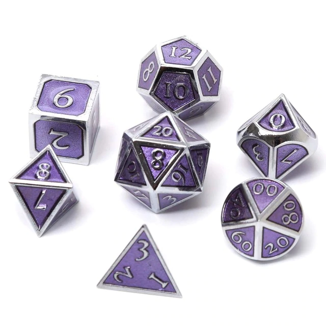 Lustrous 7-Piece Dice Sets for Sale - D&D and RPG Dice