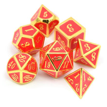 Load image into Gallery viewer, Red &amp; Gold D4-D20