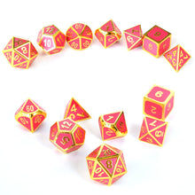 Load image into Gallery viewer, Volcanic Glow In The Dark Metal Dice