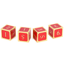 Load image into Gallery viewer, 4xD6 Assorted Metal Dice