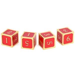 4xD6 Assorted Metal Dice