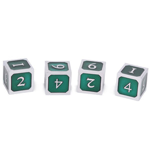 4xD6 Assorted Metal Dice