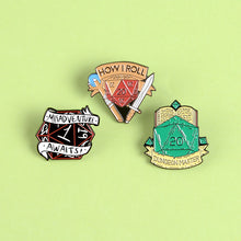 Load image into Gallery viewer, D&amp;D Enamel Pin Set