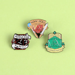 D&D Enamel Pin Set