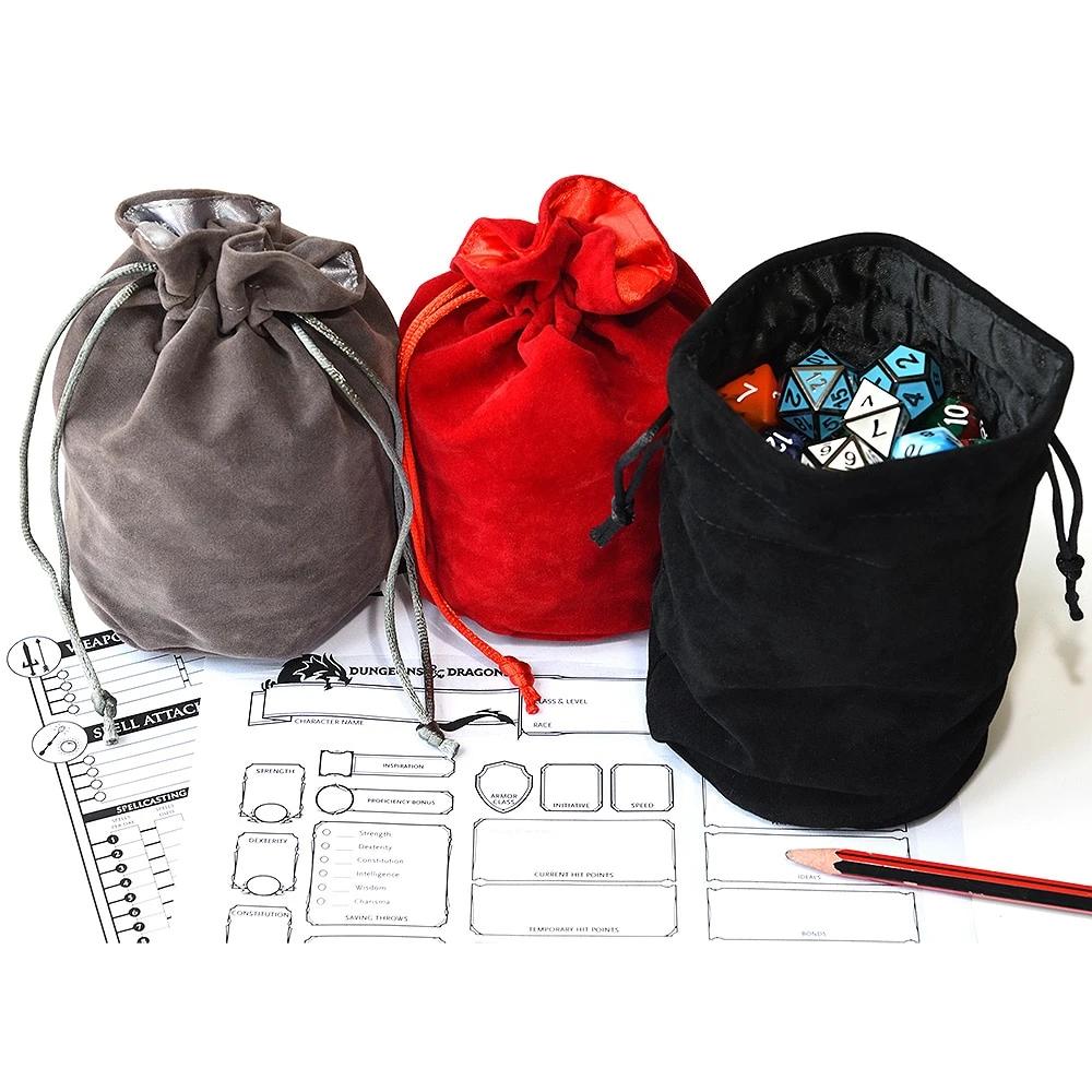 Drawstring Dnd Cotton Dice Bag