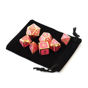 Volcanic Glow In The Dark Metal Dice